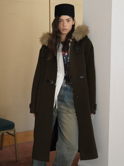 Fur Trimming Long Coat VW5WH046_2color