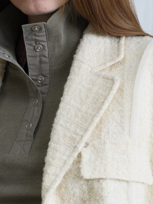 Quilted-lining Tweed Jacket VW5WJ246_2color
