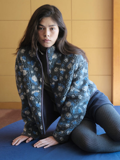 Flower Pattern Fleece Jacket VW5WM244_2color
