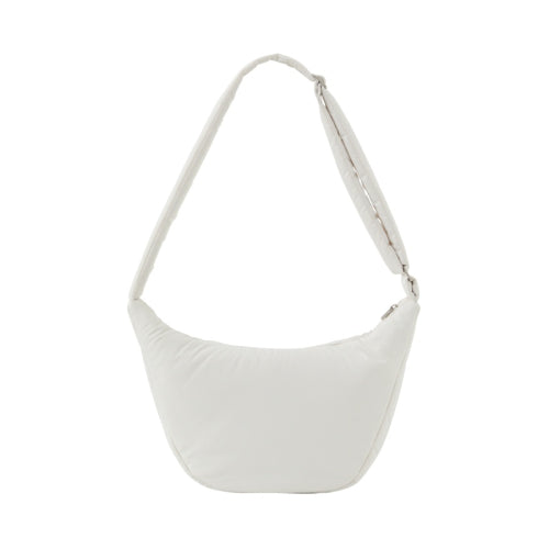 padded hobo cross bag cream