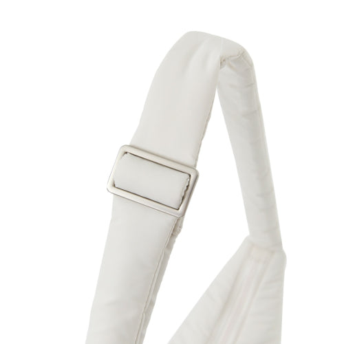 padded hobo cross bag cream