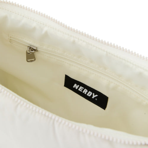 padded hobo cross bag cream