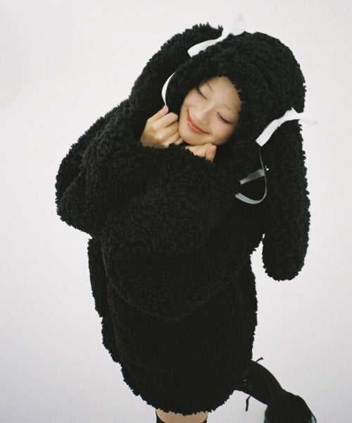 Sleepy Bunny Jacket - BLACK