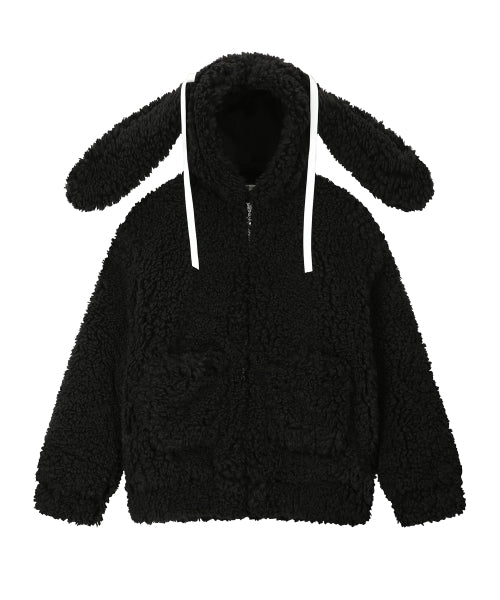 Sleepy Bunny Jacket - BLACK
