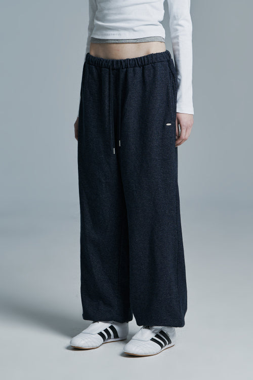 INDIGO DENIM SWEATPANTS BLUE