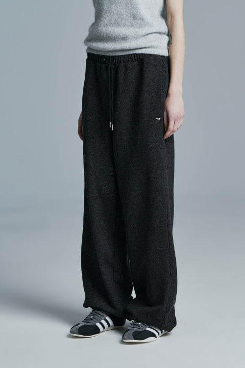 INDIGO DENIM SWEATPANTS BLACK