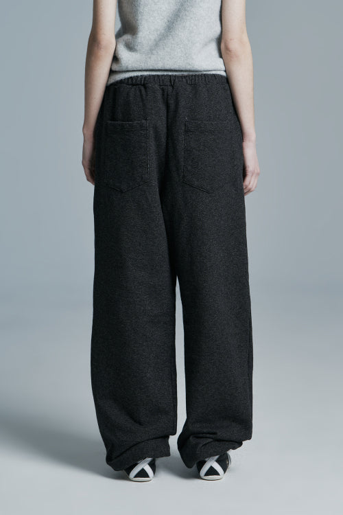 INDIGO DENIM SWEATPANTS BLACK