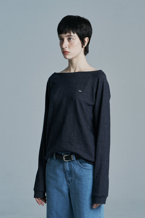 INDIGO DENIM LONG SLEEVE BLUE