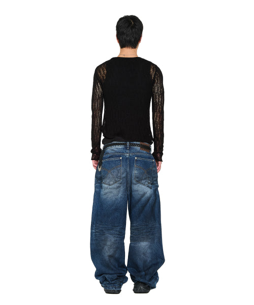 See-Through Knitted Long Sleeve (Black)