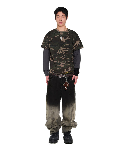 Camouflage layered Long Sleeve (Khaki)