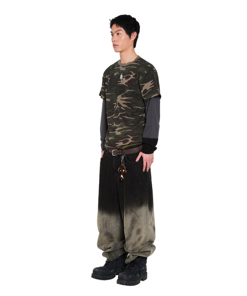 Camouflage layered Long Sleeve (Khaki)