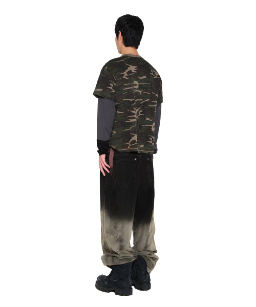Camouflage layered Long Sleeve (Khaki)