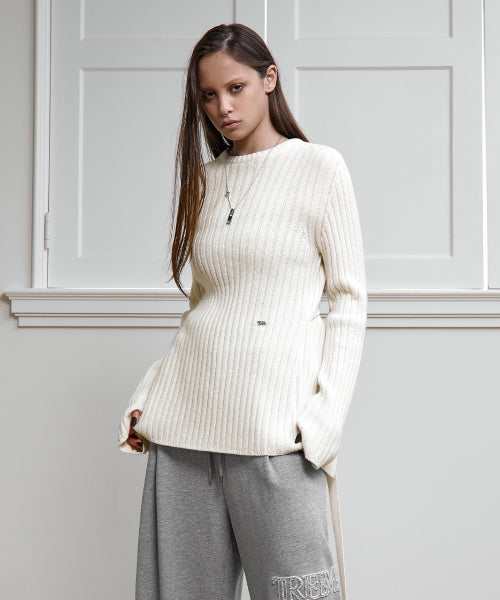 Backless Knit Pullover [ Ivory ]
