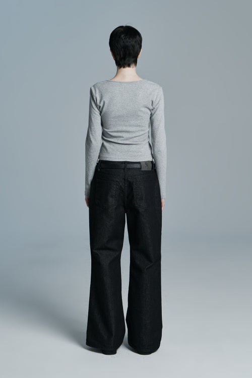 DAY V-NECK LONG SLEEVE MELANGE