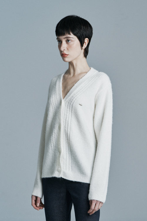 JOY KNIT CARDIGAN WHITE