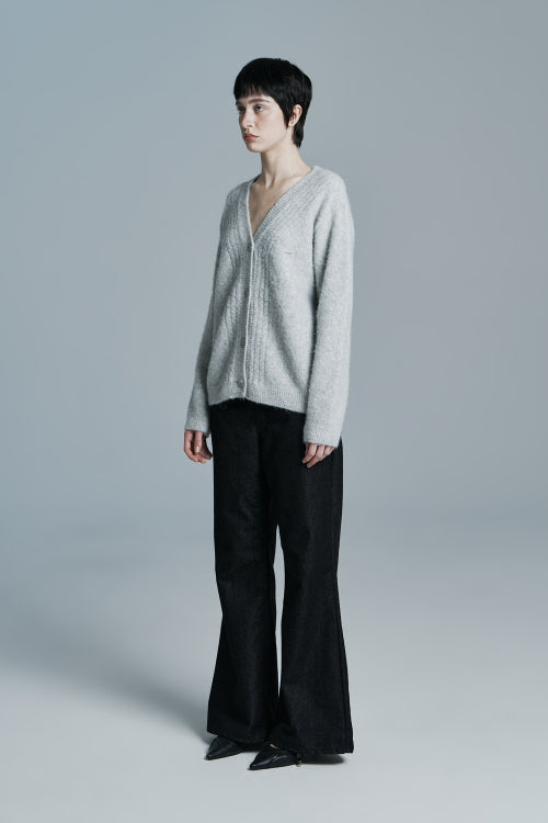 JOY KNIT CARDIGAN GRAY