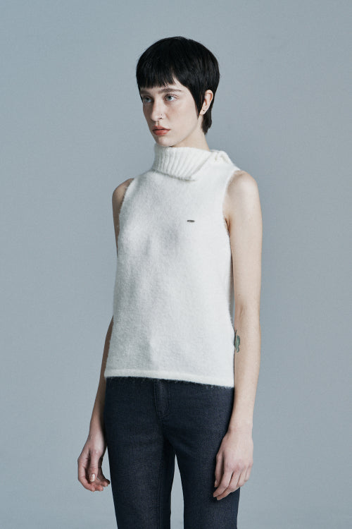 JOY KNIT TOP WHITE