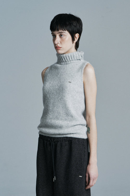 JOY KNIT TOP GRAY