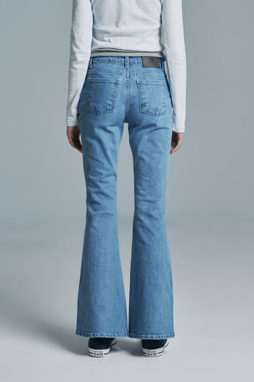RAW DENIM PANTS LIGHT BLUE