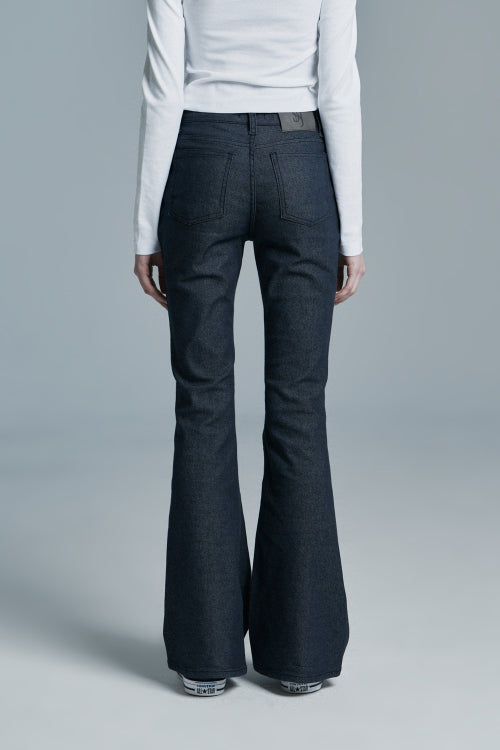 RAW DENIM PANTS DARK BLUE