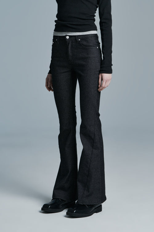 RAW DENIM PANTS BLACK