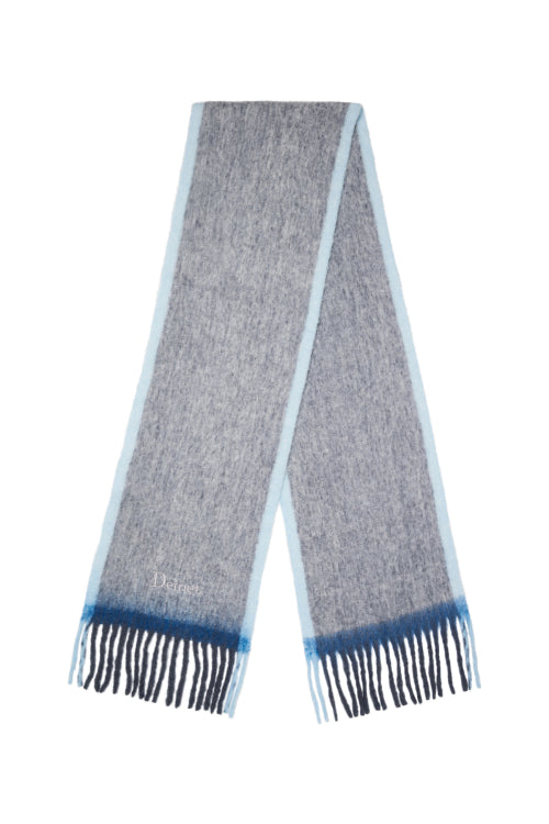 COLOR MIX BOUCLE MUFFLER IN CHARCOAL