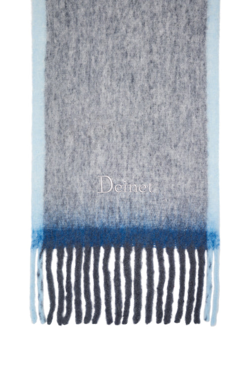 COLOR MIX BOUCLE MUFFLER IN CHARCOAL