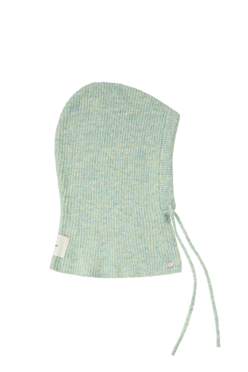 HAIRY WOOL BALACLAVA IN GREEN