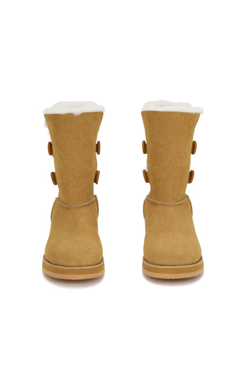 FAUX FUR WALKER IN CAMEL