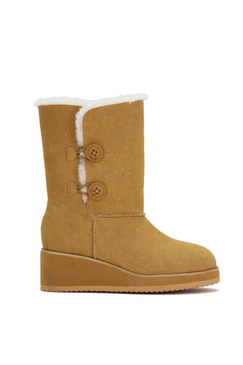 FAUX FUR WALKER IN CAMEL