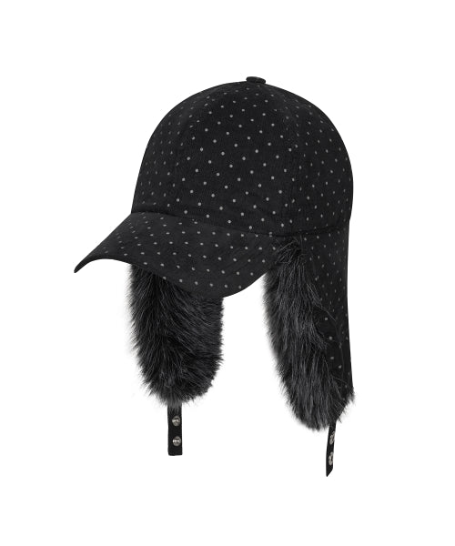 L21 DOT FUR TROOPER HAT(BLACK)