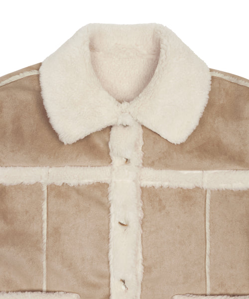 L21 PAUL SHEARLING MUSTANG JACKET(BEIGE)
