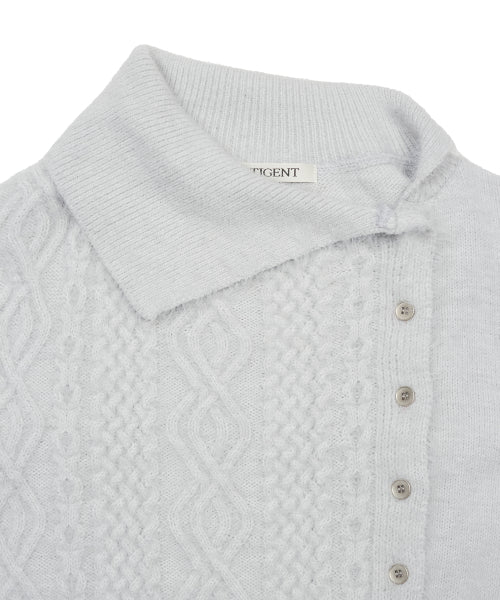 L21 CLOUD CABLE KNIT(SKY BLUE)
