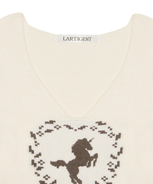L21 IN MY PONNY KNIT(CREAM)