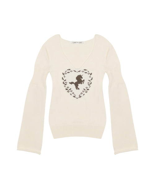 L21 IN MY PONNY KNIT(CREAM)