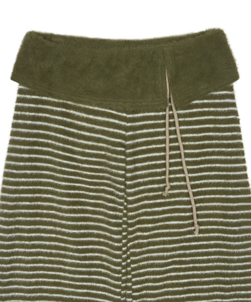 L21 COZY PLUFFY KNIT PANTS(OLIVE GREEN)