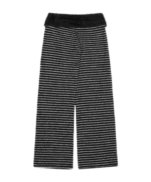 L21 COZY PLUFFY KNIT PANTS(OREO)