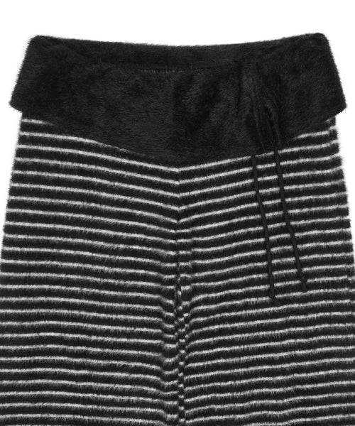L21 COZY PLUFFY KNIT PANTS(OREO)