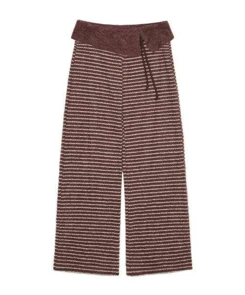 L21 COZY PLUFFY KNIT PANTS(BROWN CAMO)