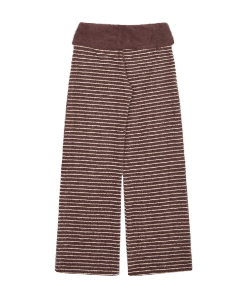 L21 COZY PLUFFY KNIT PANTS(BROWN CAMO)