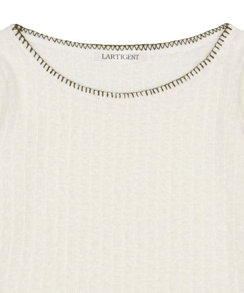 L21 SNOW PLUFFY MINI DRESS TOP(IVORY)