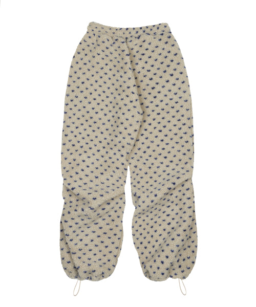 L21 DOT FLEECE PANTS(CREAM)
