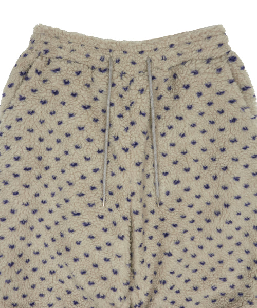 L21 DOT FLEECE PANTS(CREAM)