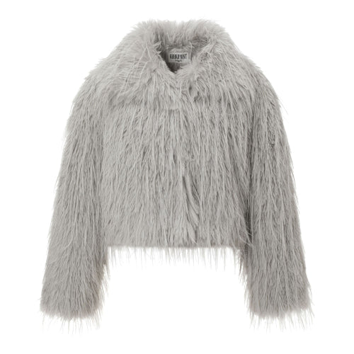 Shaggy Fur Jacket (light gray)