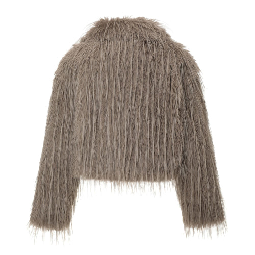 Shaggy Fur Jacket (brown)
