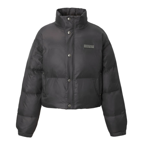 Stud Padded Jacket (charcoal)