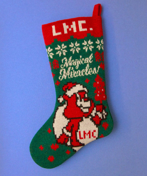 CHRISTMAS BEAR STOCKING green