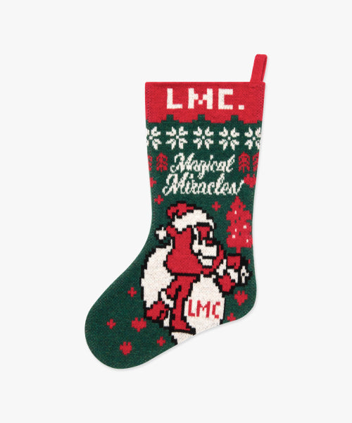 CHRISTMAS BEAR STOCKING green