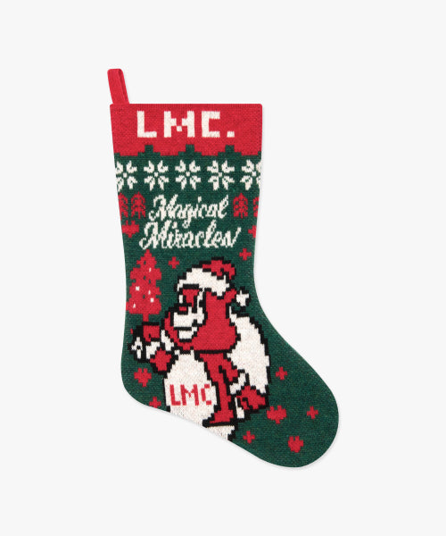 CHRISTMAS BEAR STOCKING green