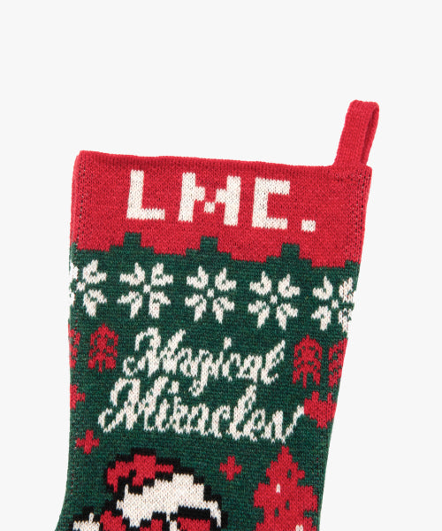 CHRISTMAS BEAR STOCKING green